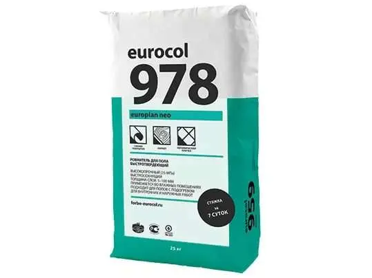 Ровнитель для пола быстротвердеющий Forbo 978 Europlan Neo 25 кг