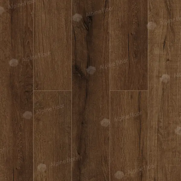 Кварц-виниловая плитка Alpine Floor Premium XL Дуб Шоколадный ЕСО 7-18, 8 мм. 43 класс