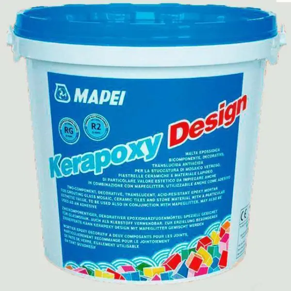 Эпоксидная затирка Mapei Kerapoxy Design №103 Белая луна 3 кг.